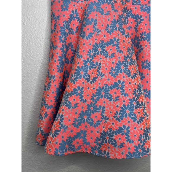VTG Un Deux Trois Girl's Blue and Pink Floral Sleeveless Dress Size 16 USA - Picture 4 of 16